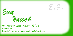 eva hauch business card